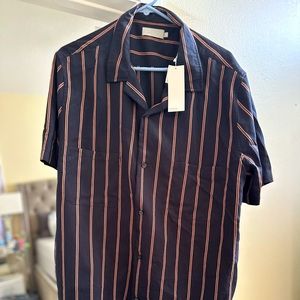 Vince
Men's Vintage Striped Cabana Shirt
